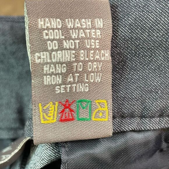 Kenar Dark Blue Denim Trousers with Gold Button Details 8 - Picture 10 of 10